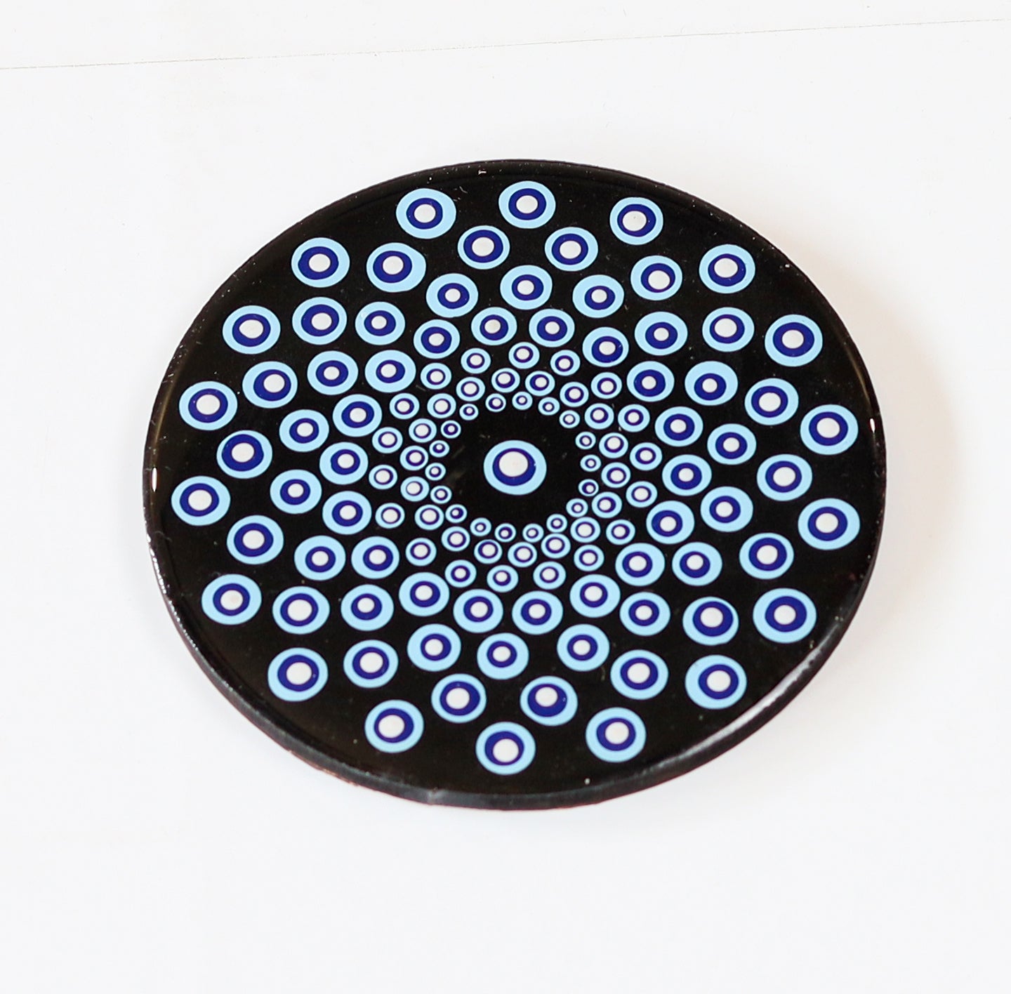 Handmade Resin Coasters | Set of 4 Dot-Painted and Resin coated | MDF Coasters | circular